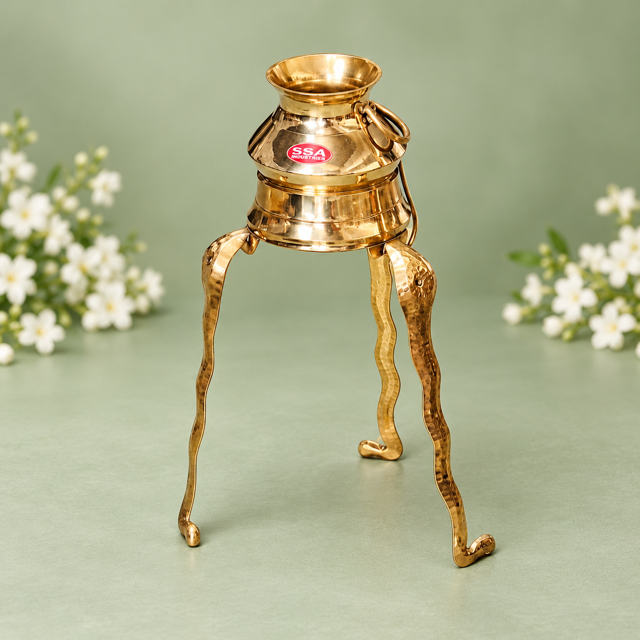 3 Inch Narmadeshwar Shivling Kalash Stand, 3 Inch · Shivling accessory