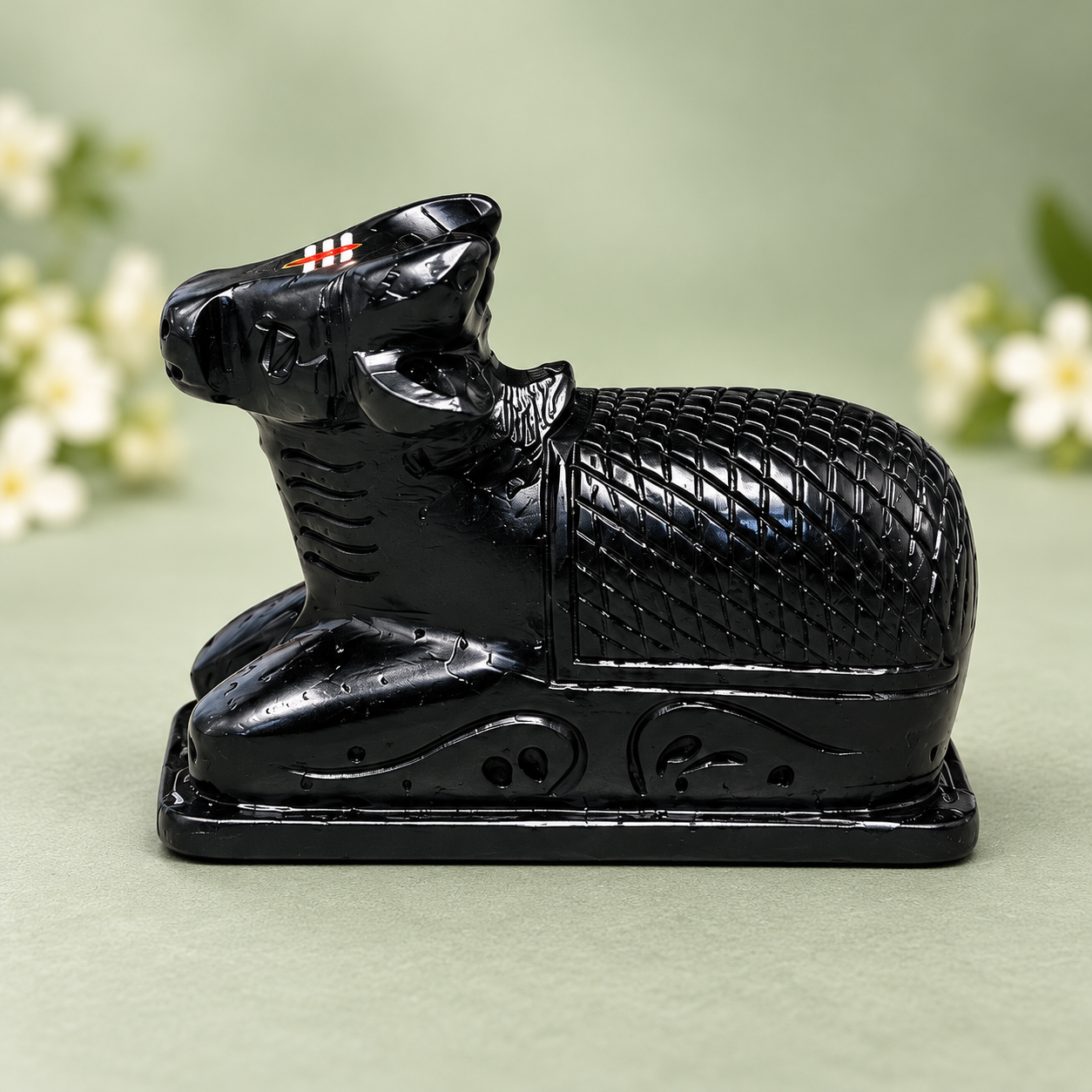 6 Inch Black Nandi for Shivling, 6 Inch · Shivling accessory