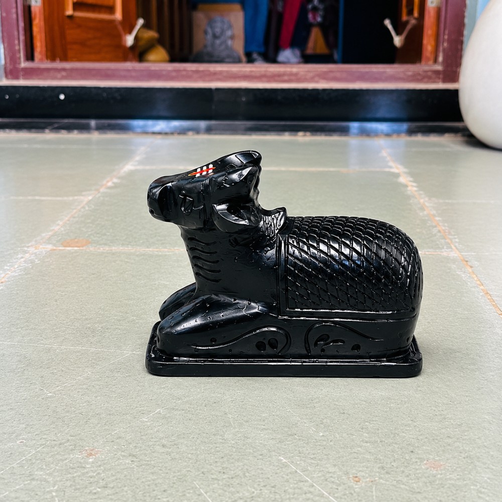 6 Inch Black Nandi for Shivling — Original accessory photo