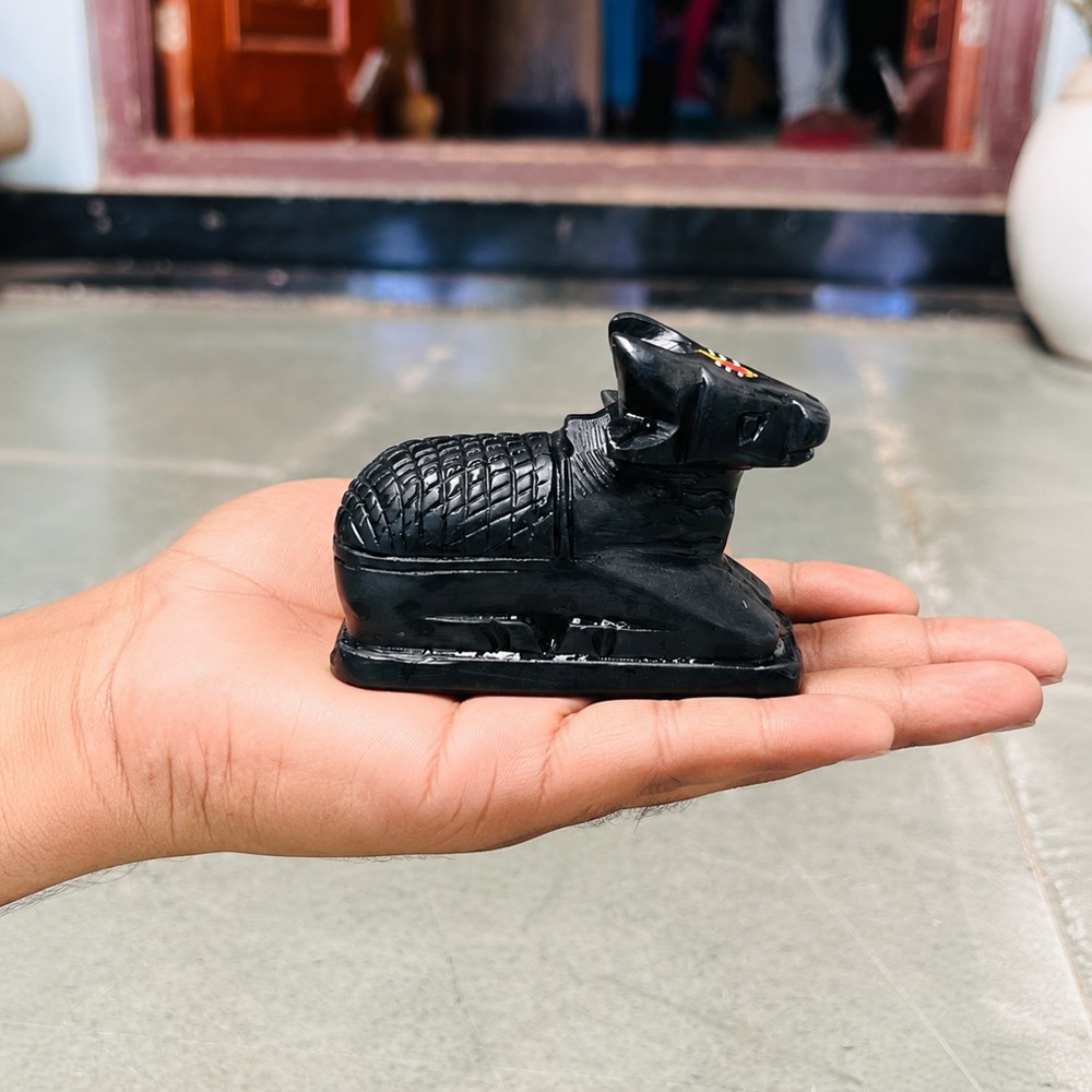 4 Inch Black Nandi for Shivling — Original accessory photo