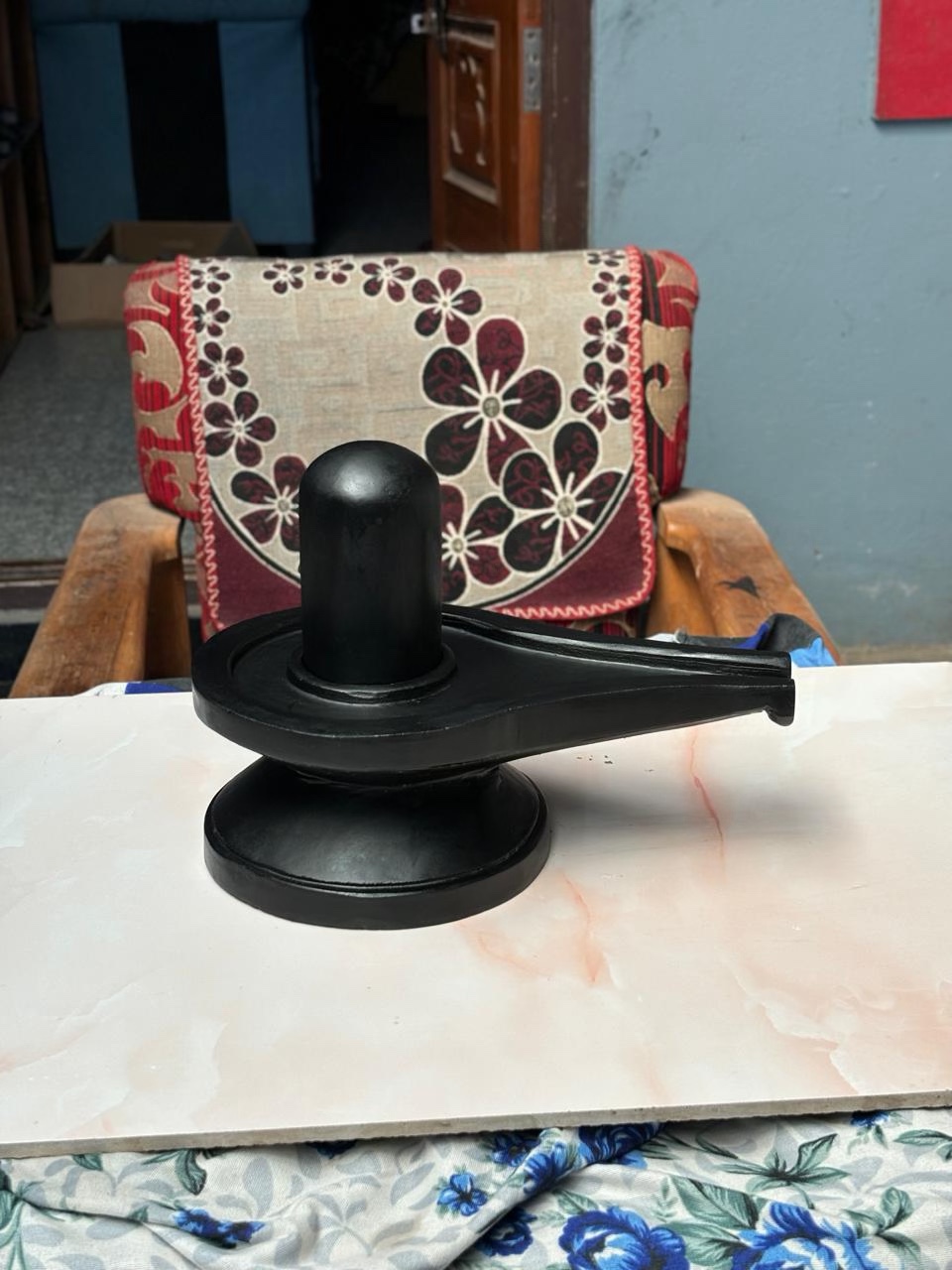 6-inch Akhand Mahakal Narmadeshwar Shivling, 6″ height · 12″ Jaladhari