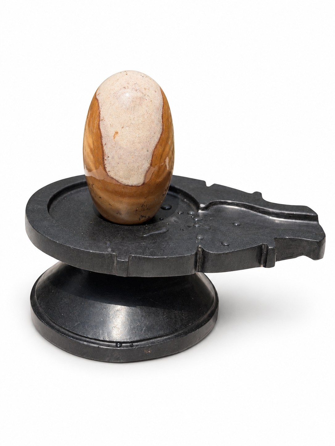 5-inch Narmadeshwar Shivling — White background edit