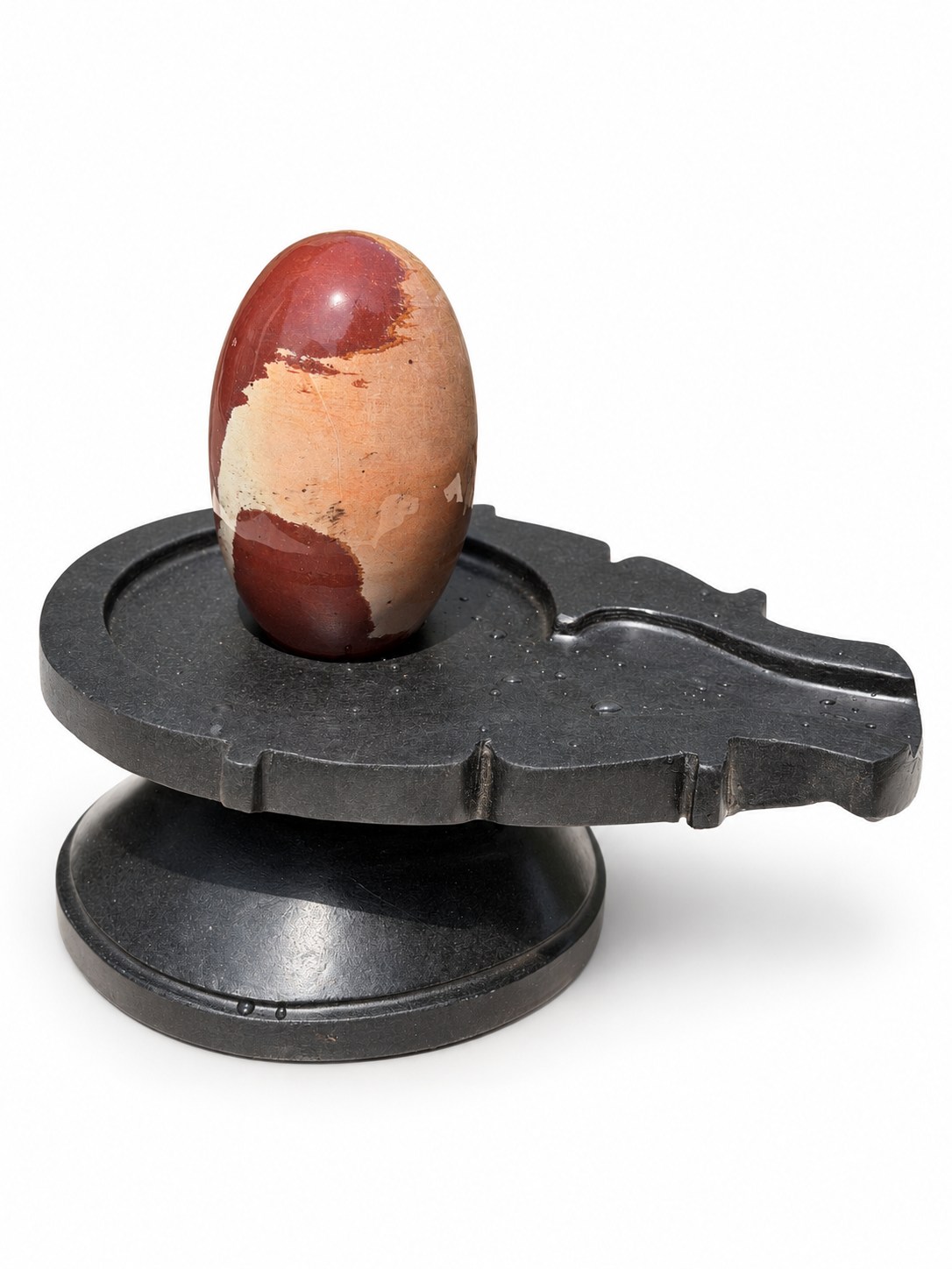 5-inch Narmadeshwar Shivling — White background edit