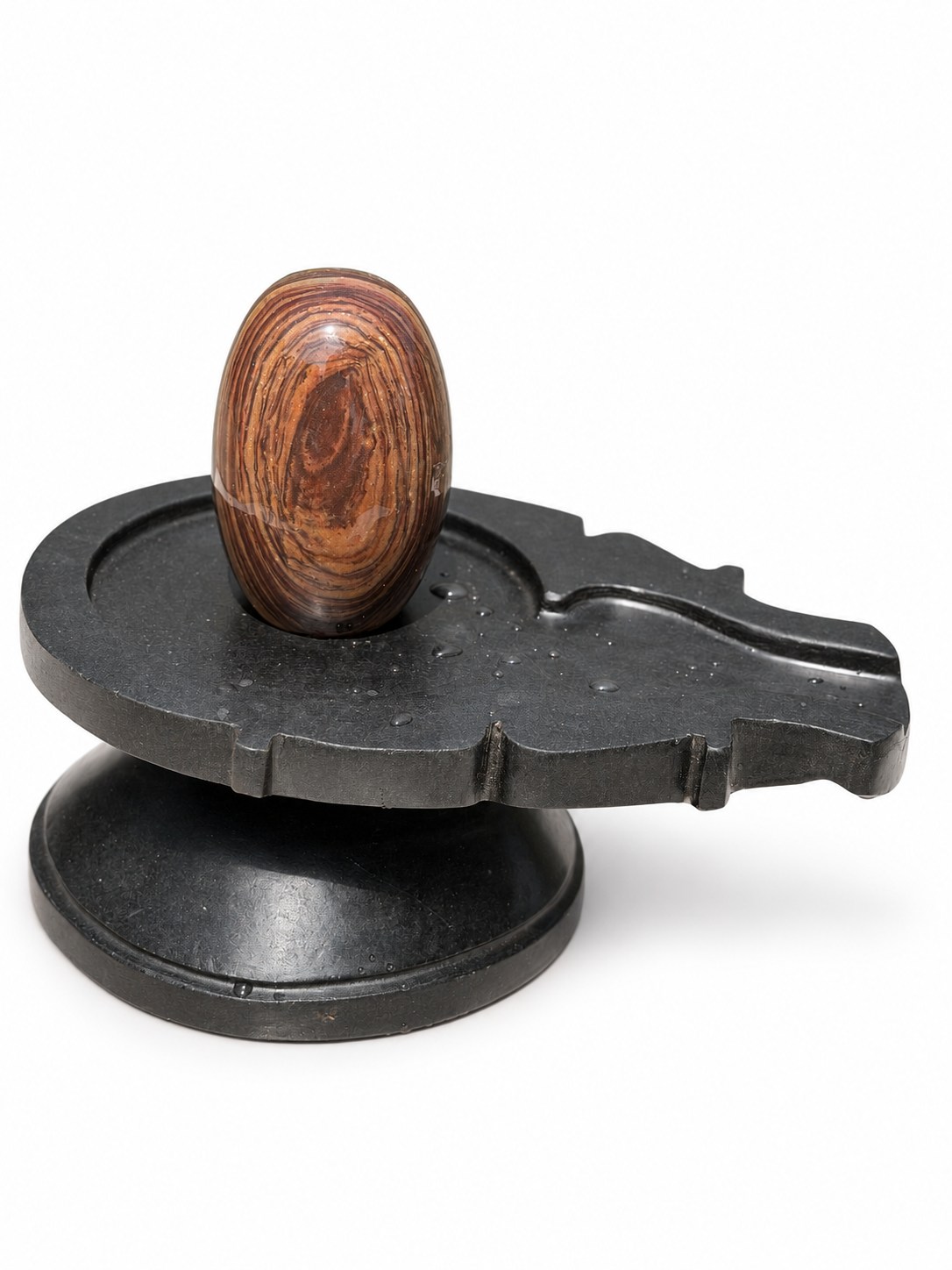 5-inch Narmadeshwar Shivling — White background edit