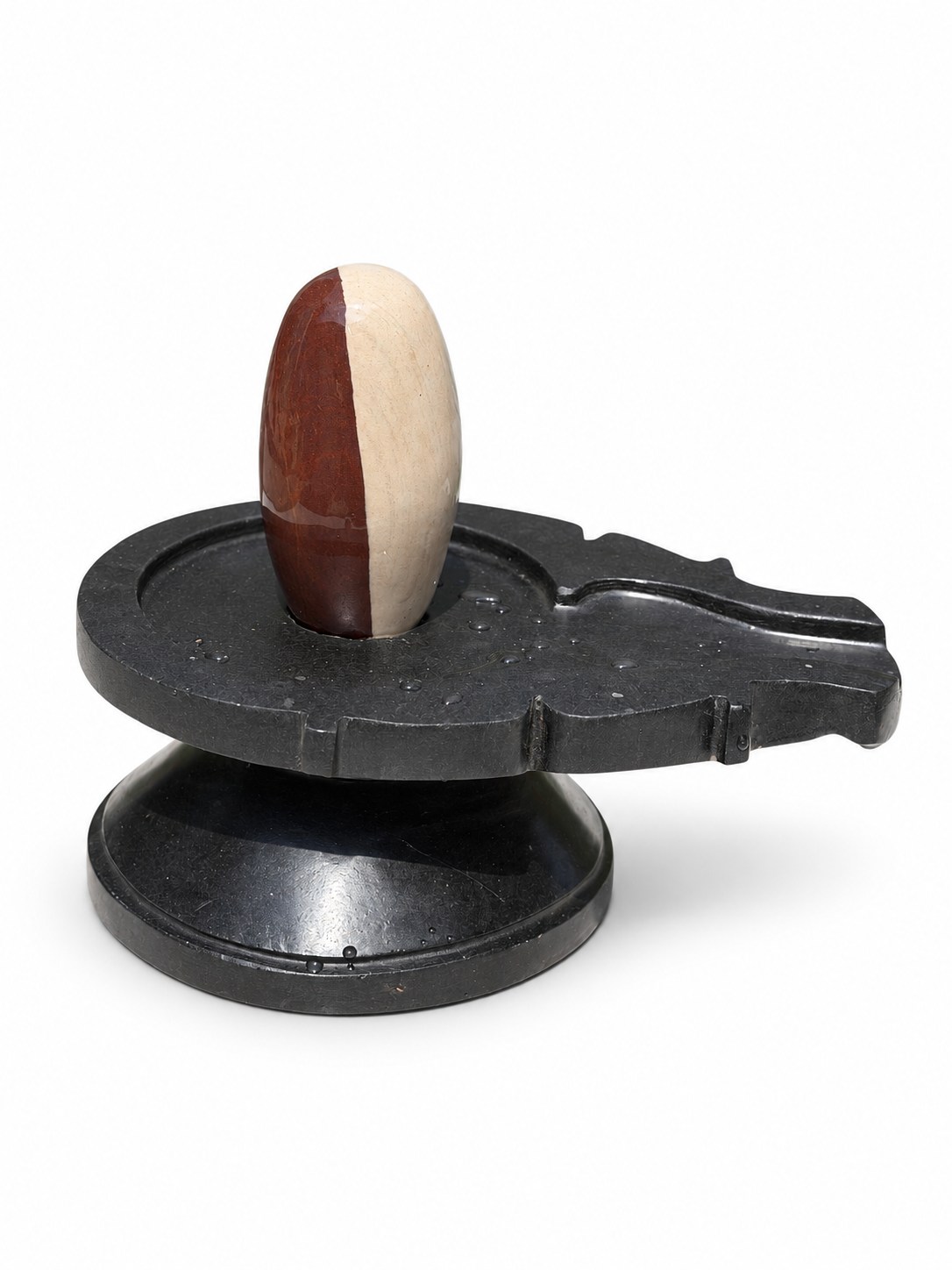 5-inch Narmadeshwar Shivling — White background edit