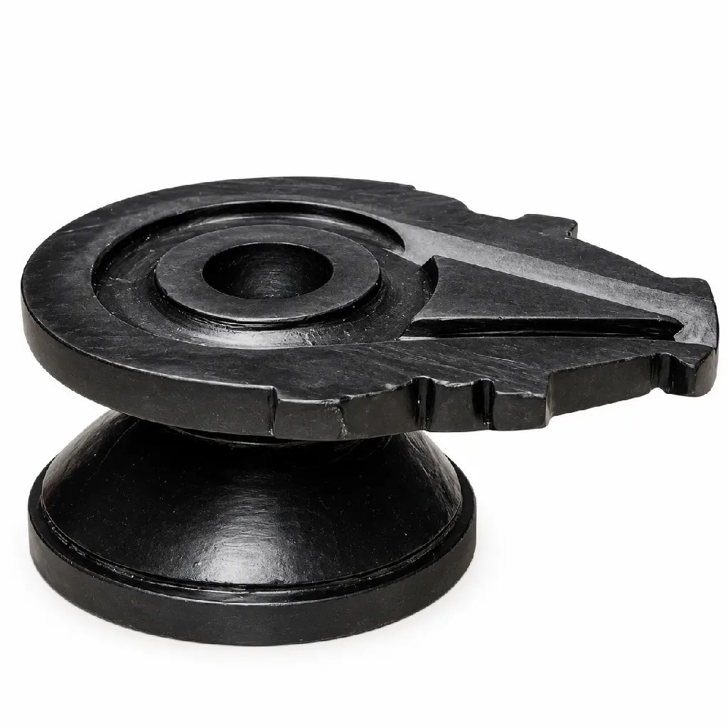 3 Inch Narmadeshwar Shivling with 6 Inch Black Damru Jaladhari — Product photo 3